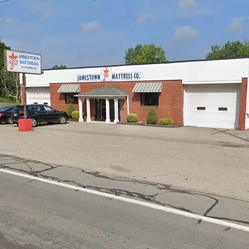Erie mattress store exterior at 1946 W 8th St, Erie, PA, showcasing accessibility.