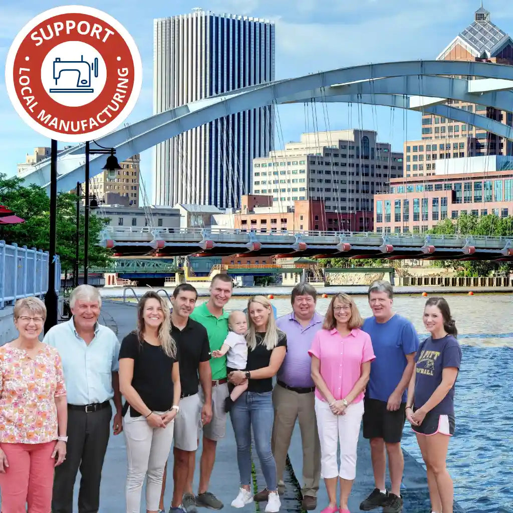 Pullan Family in Rochester by the Genesee River, supporting local manufacturing.